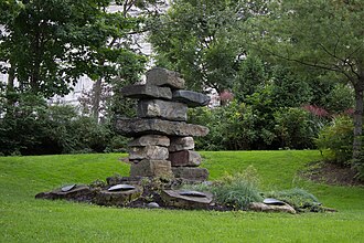 Inuksuk sculpture in Quebec City at the Parliament