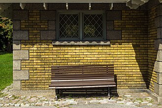Bench at Patterson Creek Pavilion in Ottawa